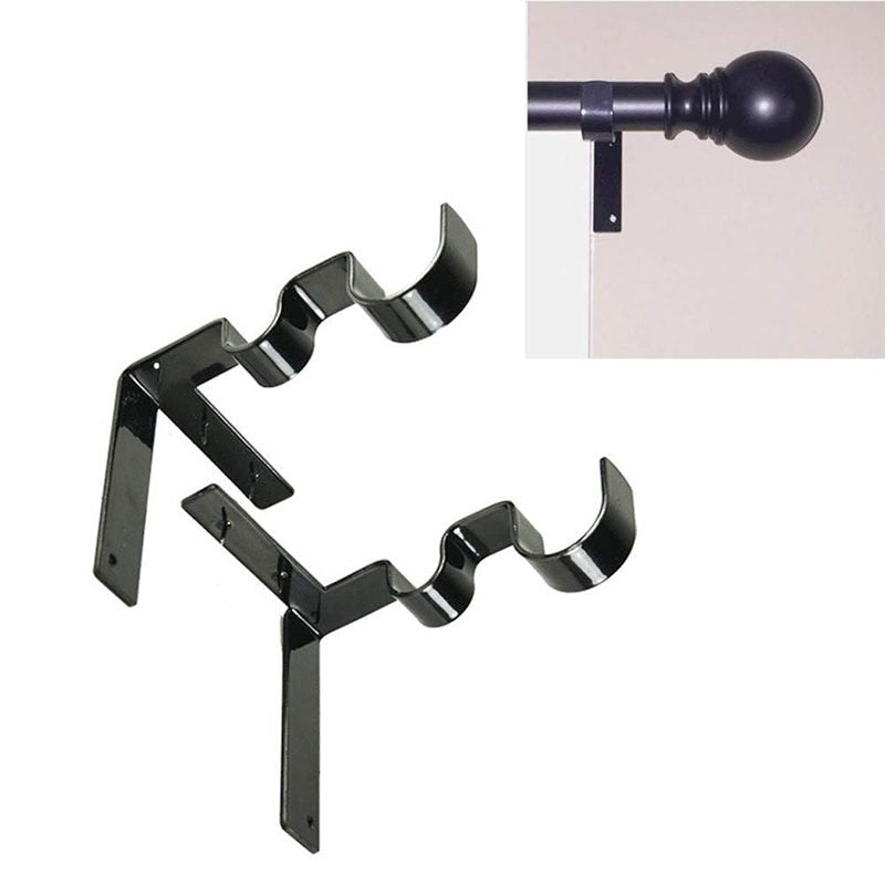 No-Drill Curtain Rod Brackets for Wooden Window Frames by HitMyNeed