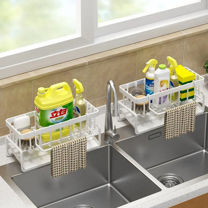 No-Drill Kitchen Sink Rack with Drainage Shelf by HitMyNeed