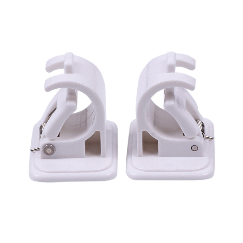 No-Drill Self-Adhesive Curtain Rod Brackets (2 Pack) by HitMyNeed