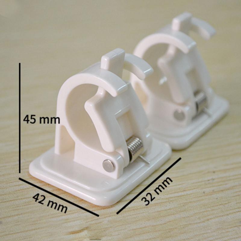 No-Drill Self-Adhesive Curtain Rod Brackets (2 Pack) by HitMyNeed