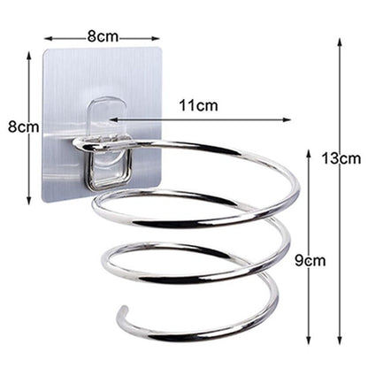 No-Drill Stainless Steel Hair Dryer Hanger by HitMyNeed