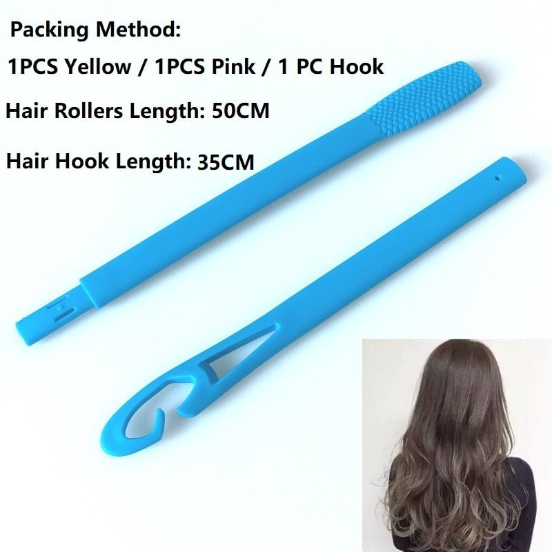 No-Heat DIY Hair Curling Tool Set 50cm by HitMyNeed
