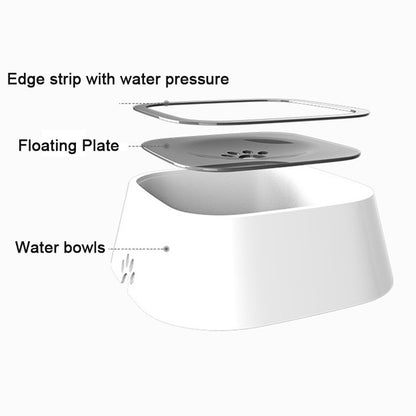 No-Spill Floating Pet Water Bowl for Dogs & Cats by HitMyNeed