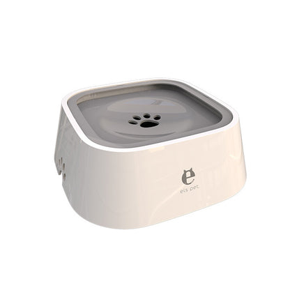 No-Spill Floating Pet Water Bowl for Dogs & Cats a-grey by HitMyNeed