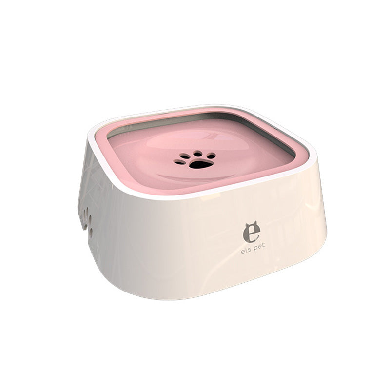 No-Spill Floating Pet Water Bowl for Dogs & Cats a-pink by HitMyNeed
