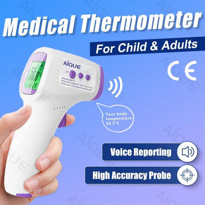 No-Touch Infrared Forehead Thermometer with Fever Alarm by HitMyNeed
