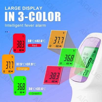 No-Touch Infrared Forehead Thermometer with Fever Alarm by HitMyNeed