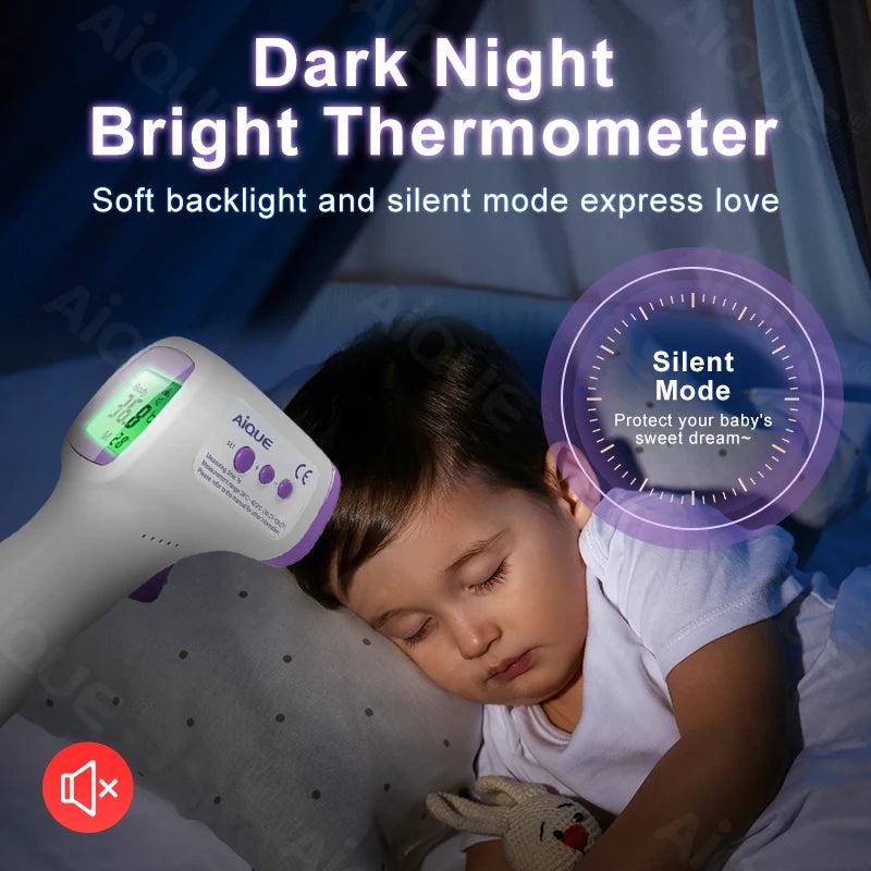No-Touch Infrared Forehead Thermometer with Fever Alarm by HitMyNeed