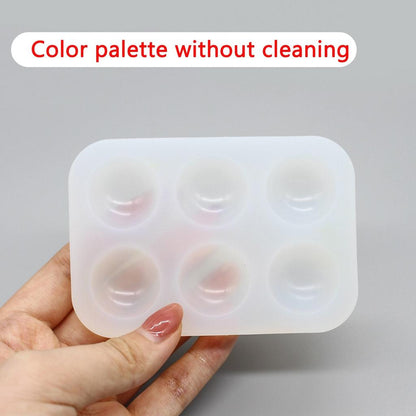No-Wash 6-Hole Silicone Paint Palette by HitMyNeed