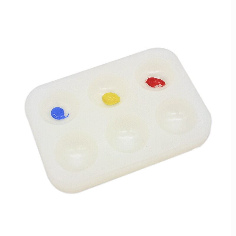 No-Wash 6-Hole Silicone Paint Palette by HitMyNeed