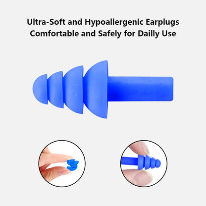 Noise-Blocking Corded Ear Plugs, 5 Pairs with Case by HitMyNeed