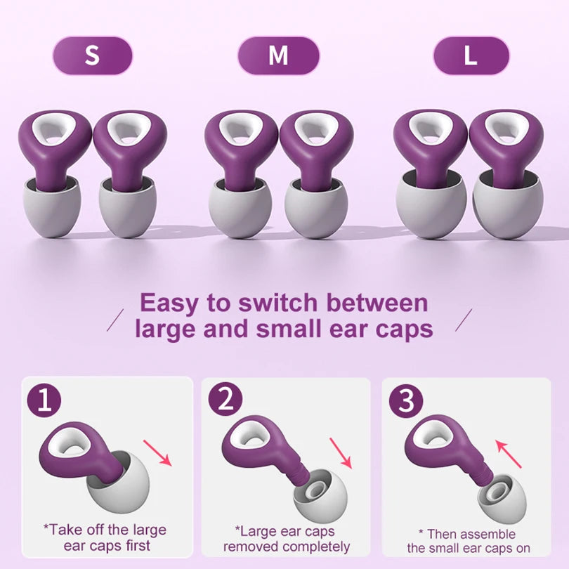 Noise-Reducing Waterproof Earplugs for Sleep & Swim by HitMyNeed