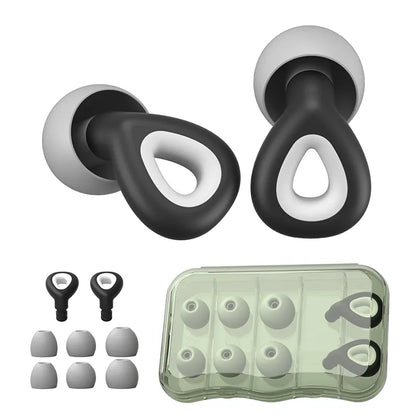 Noise-Reducing Waterproof Earplugs for Sleep & Swim black by HitMyNeed