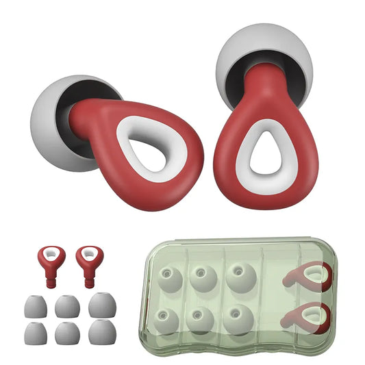 Noise-Reducing Waterproof Earplugs for Sleep & Swim red by HitMyNeed