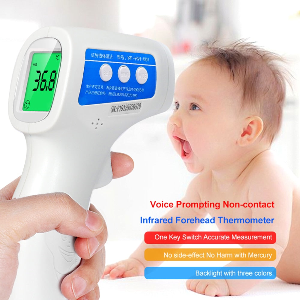 Non-Contact Infrared Forehead Thermometer Gun by HitMyNeed