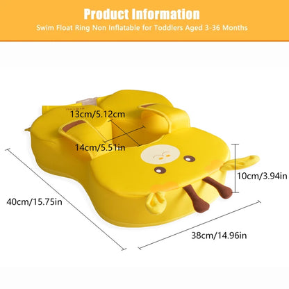 Non-Inflatable Baby Swim Float Ring for 6-36 Months by HitMyNeed