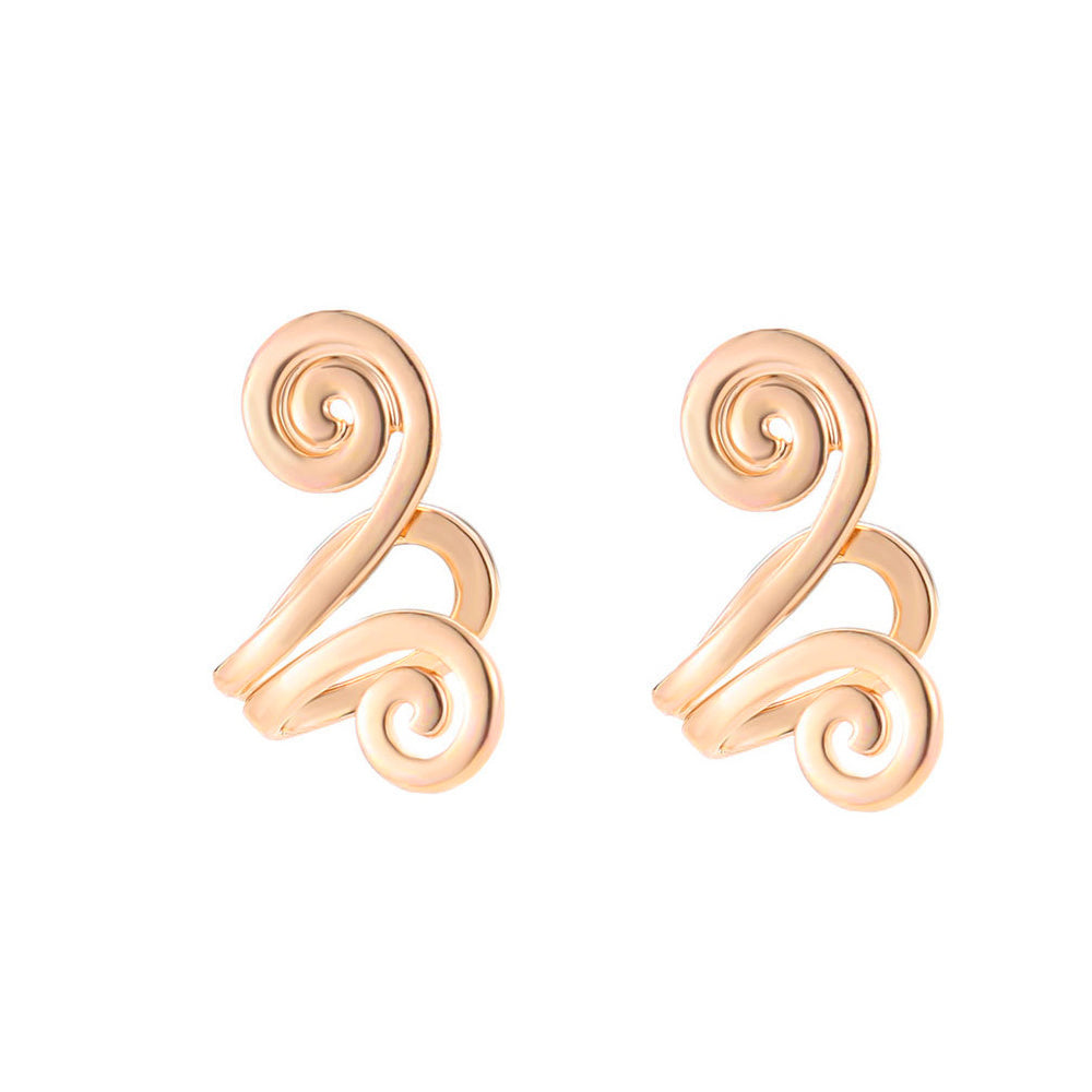 Non-Piercing Slimming Acupressure Clip Earrings gold by HitMyNeed