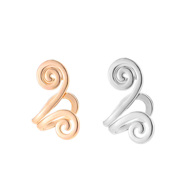 Non-Piercing Slimming Acupressure Clip Earrings gold-silver by HitMyNeed