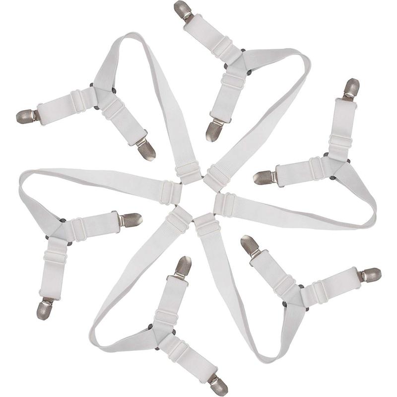 Non-Slip Bedsheet Fastener with 6-Way Clips by HitMyNeed