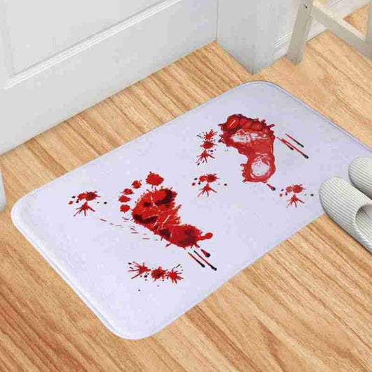 Non Slip Bloody Footprint Bath Mat 40 x 60cm by HitMyNeed