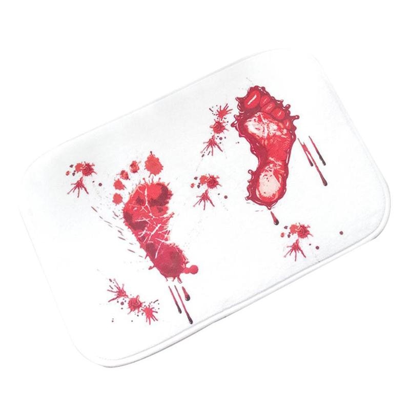 Non Slip Bloody Footprint Bath Mat 40 x 60cm by HitMyNeed