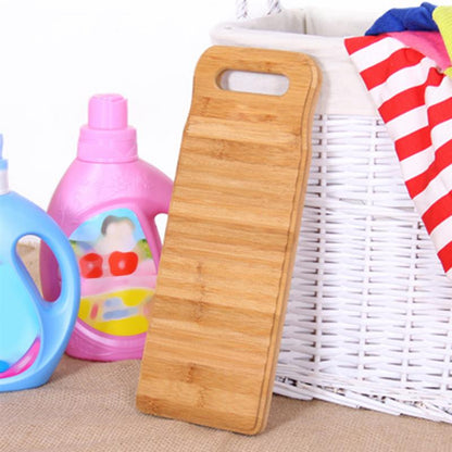 Non-Slip Corrugated Wooden Washboard 40 x 15 cm by HitMyNeed