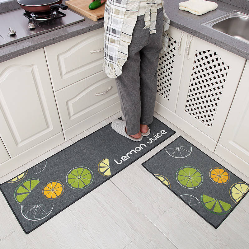 Non-Slip Decorative Kitchen Sink Rug Set 1 40x60cm-and-40x120cm by HitMyNeed