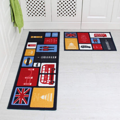 Non-Slip Decorative Kitchen Sink Rug Set 11 40x60cm-and-40x120cm by HitMyNeed
