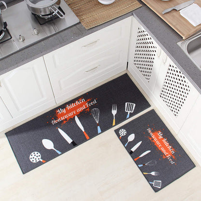 Non-Slip Decorative Kitchen Sink Rug Set 18 40x60cm-and-40x120cm by HitMyNeed