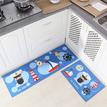 Non-Slip Decorative Kitchen Sink Rug Set 19 40x60cm-and-40x120cm by HitMyNeed
