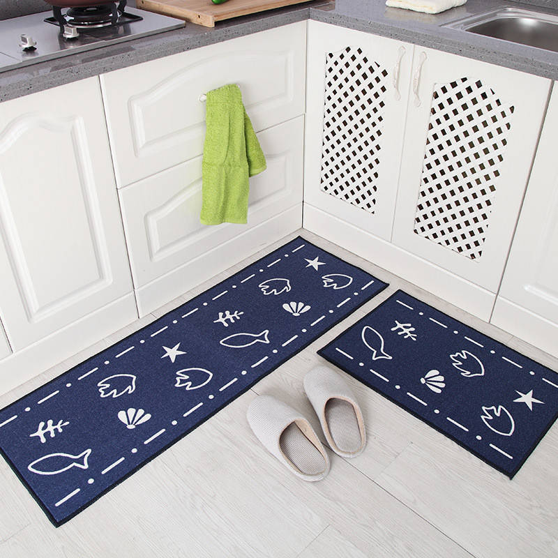 Non-Slip Decorative Kitchen Sink Rug Set 2 40x60cm-and-40x120cm by HitMyNeed