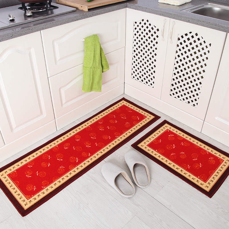 Non-Slip Decorative Kitchen Sink Rug Set 7 40x60cm-and-40x120cm by HitMyNeed