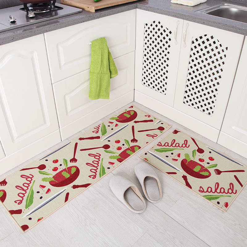 Non-Slip Decorative Kitchen Sink Rug Set 9 40x60cm-and-40x120cm by HitMyNeed
