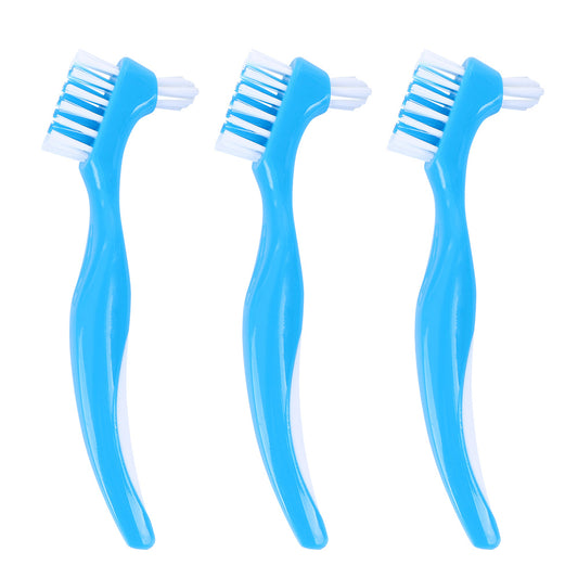 Non Slip Denture Cleaning Brushes (Set of 3) by HitMyNeed