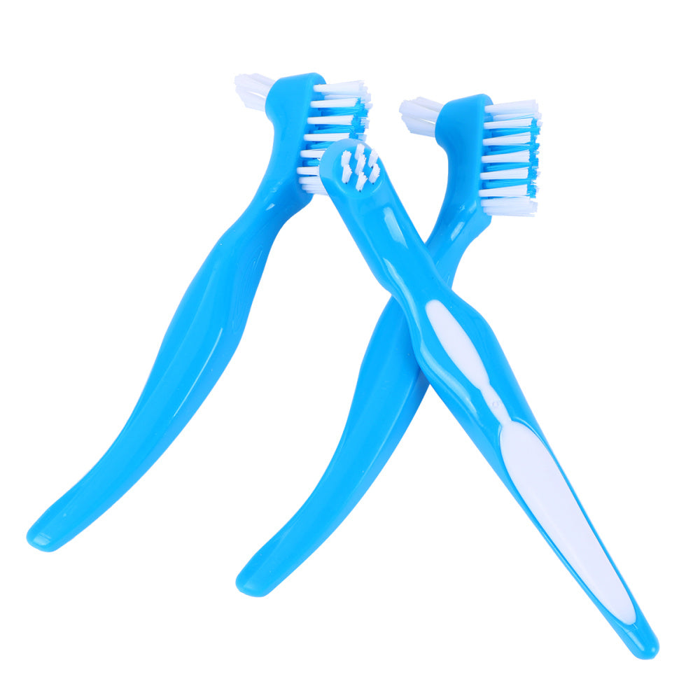 Non Slip Denture Cleaning Brushes (Set of 3) by HitMyNeed