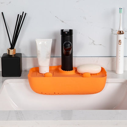 Non-Slip Faucet Drainer Rack & Countertop Mat by HitMyNeed