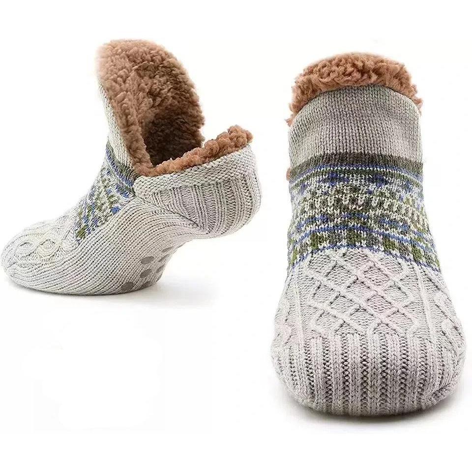 Non-Slip Fleece Floor Socks for Fall & Winter by HitMyNeed