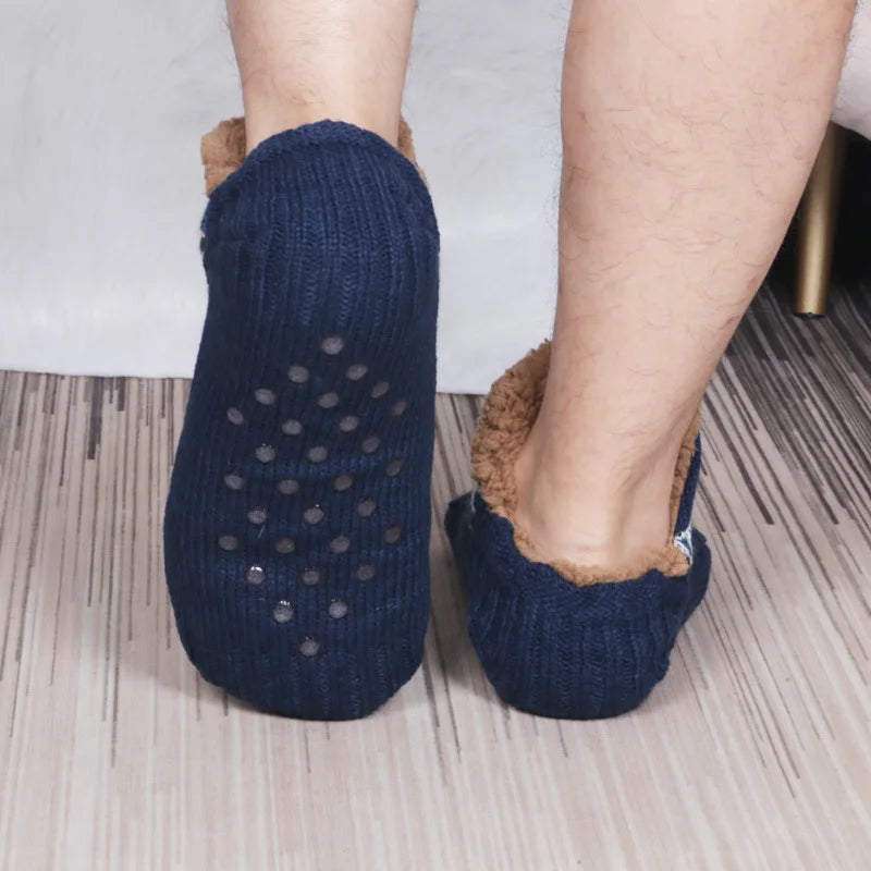 Non-Slip Fleece Floor Socks for Fall & Winter by HitMyNeed