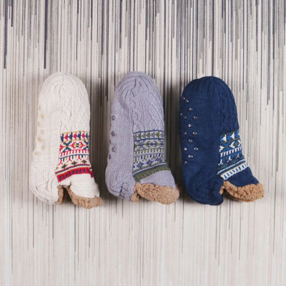 Non-Slip Fleece Floor Socks for Fall & Winter by HitMyNeed