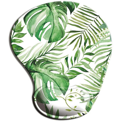 Non Slip Floral Mousepad with Ergonomic Wrist Rest j by HitMyNeed