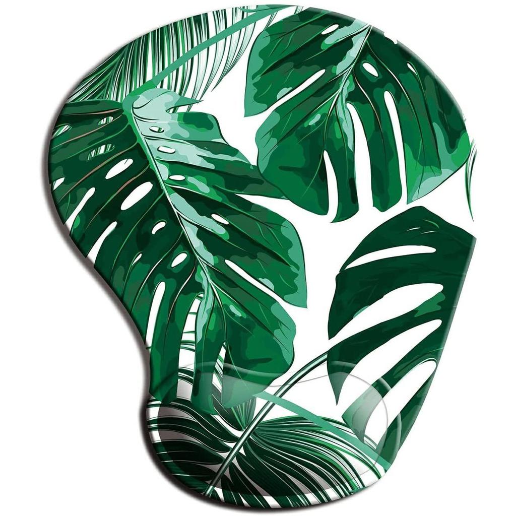 Non Slip Floral Mousepad with Ergonomic Wrist Rest n by HitMyNeed