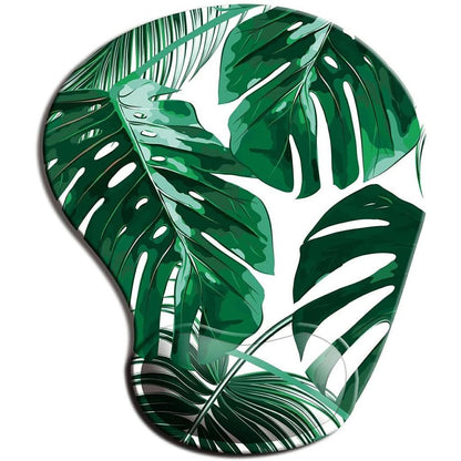 Non Slip Floral Mousepad with Ergonomic Wrist Rest n by HitMyNeed