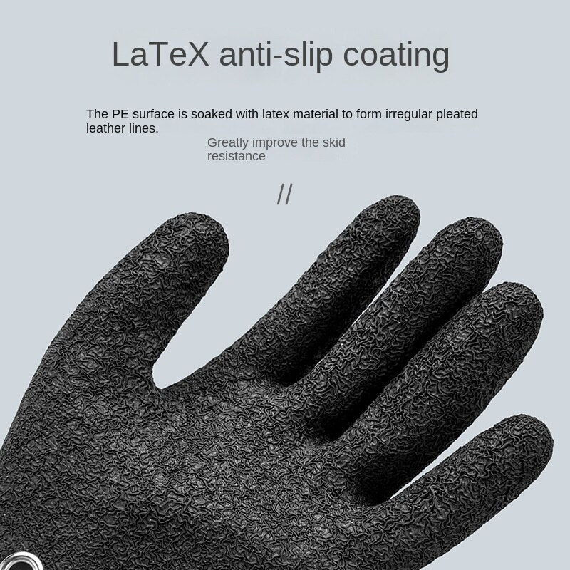 Non Slip Latex Fishing Glove for Secure Grip by HitMyNeed