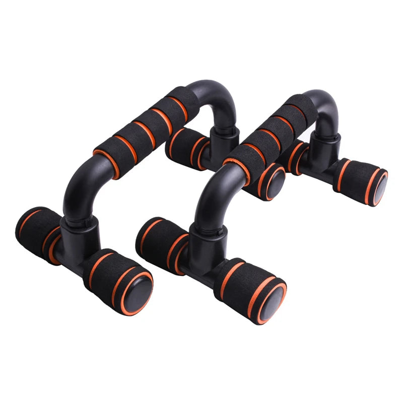 Non-Slip Push Up Bars for Home & Gym Training orange by HitMyNeed