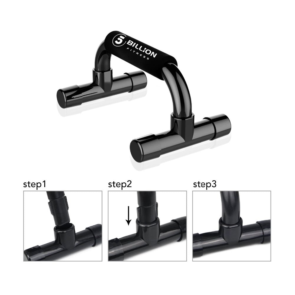Non-Slip Push Up Bars with Wrist Support by HitMyNeed