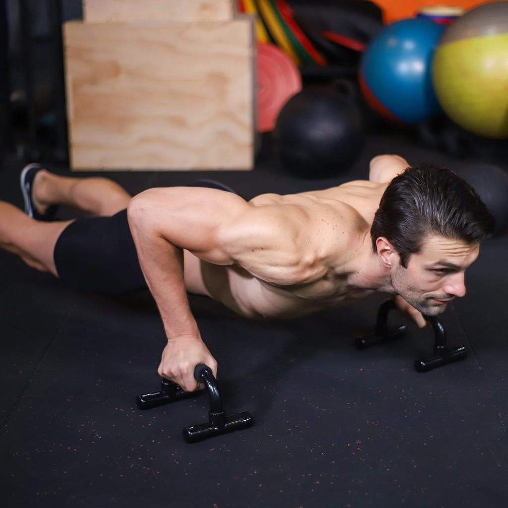 Non-Slip Push Up Bars with Wrist Support by HitMyNeed