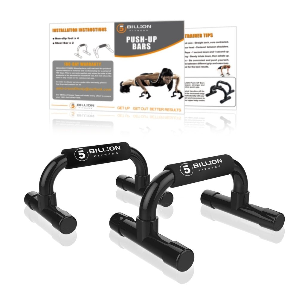Non-Slip Push Up Bars with Wrist Support by HitMyNeed