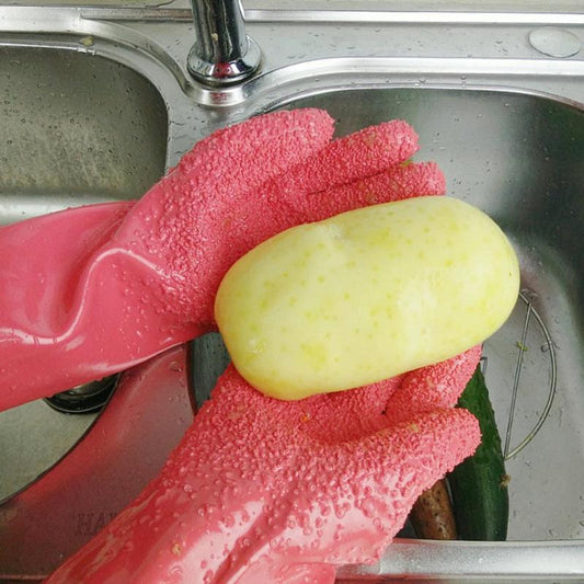 Non Slip PVC Potato Peeler Gloves by HitMyNeed