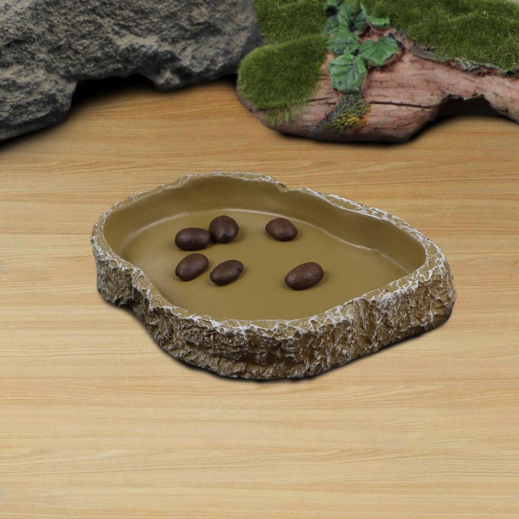 Non Slip Resin Reptile Water Bowl 11 x 7.8cm by HitMyNeed