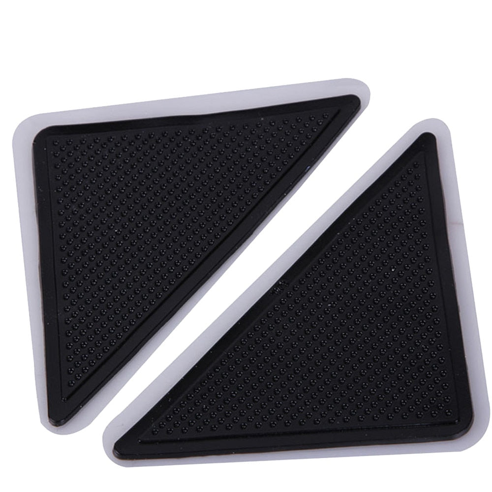 Non Slip Reusable Rug Pad Corner Grippers 4-Pack by HitMyNeed